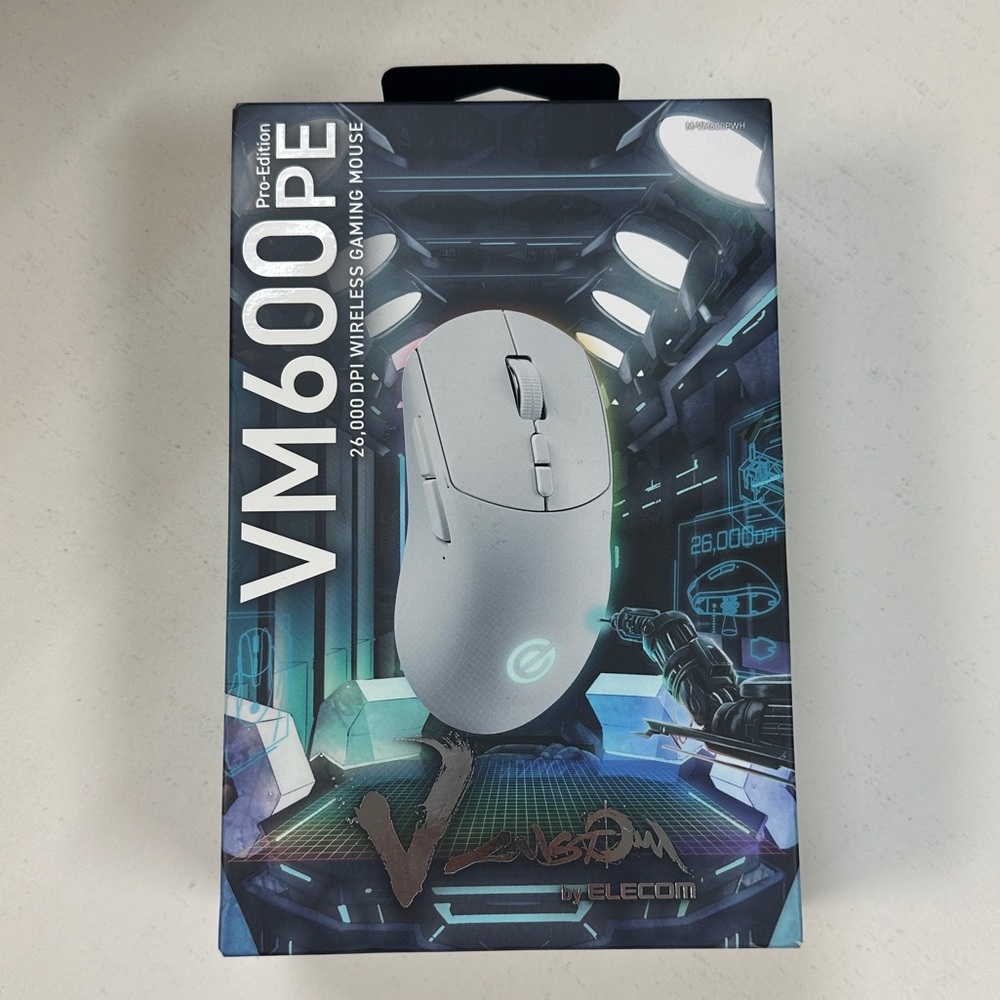ELECOM V Custom VM600PE Wireless Gaming Mouse, 26K DPI Optical Sensor